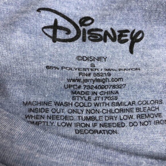 Vintage Disney Minnie Mouse Light Blue Women's Knit T-Shirt Small Graphic Tee - Picture 5 of 5